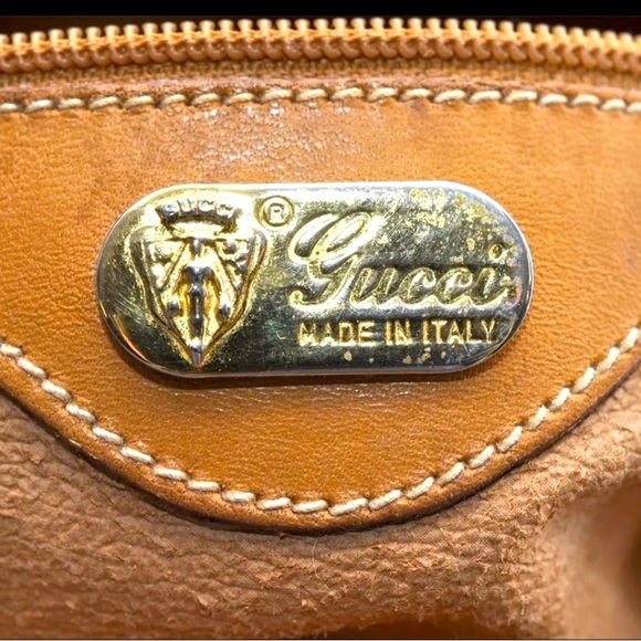 GUCCI Micro GG Vintage PVC Leather Shoulder Hand Tote Bag Brown​​​ - Picture 14 of 16